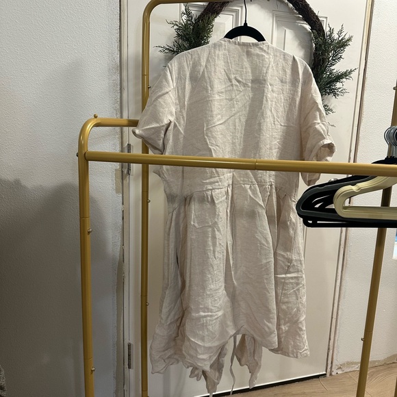 Olive Green Wrap Dress - Picture 5 of 6